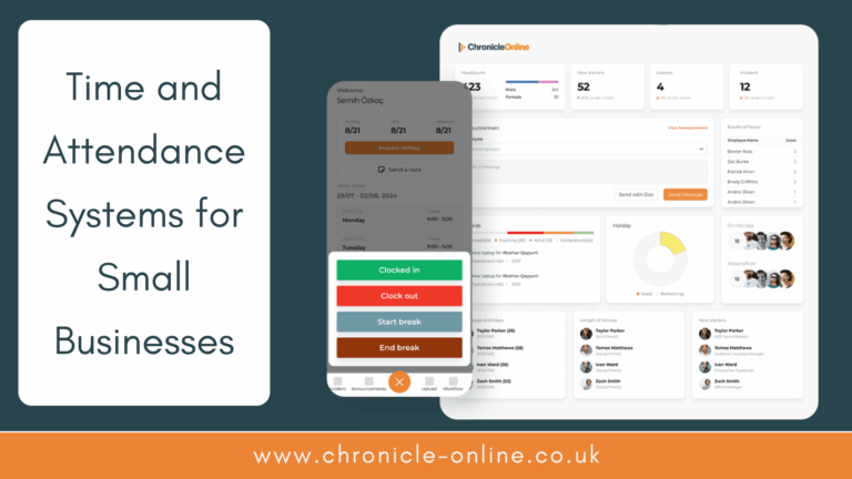 Time and attendance system designed for small businesses